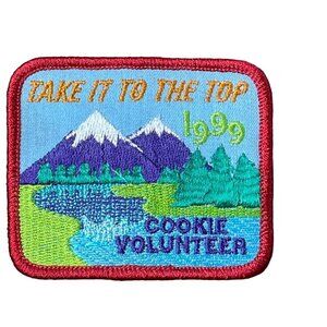Cookie Volunteer Embroidered Patch Girl Scouts of America GSA Take It to the Top
